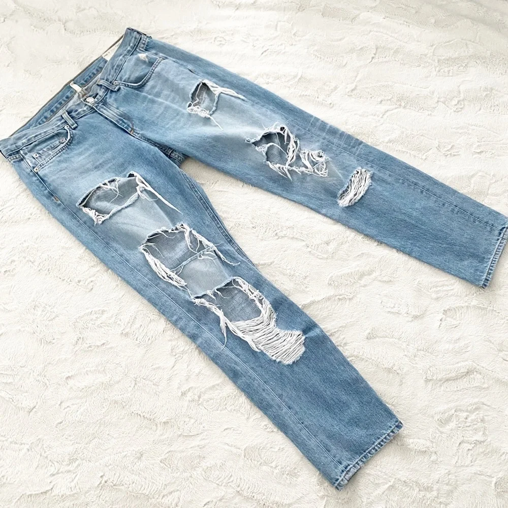 rag & bone • destroyed boyfriend jeans | 28 - Picture 4 of 16